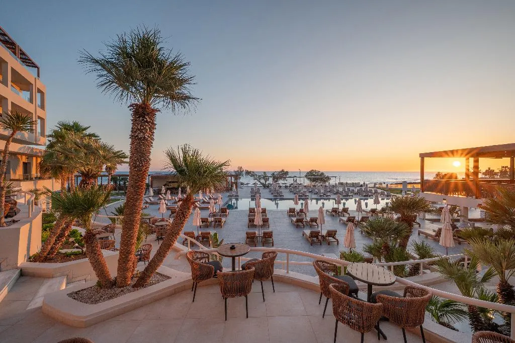 Terrace, Oya Beach Resort, Crete