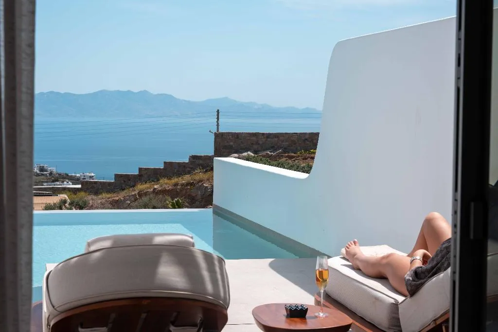 SUITE WITH PRIVATE POOL OCEAN VIEW Room, Muse Of Mykonos, Mykonos