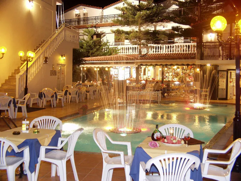 Terrace, Denise Beach Hotel, Zante