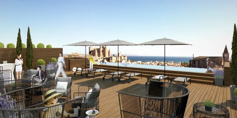 Terrace, Nakar Hotel, Majorca