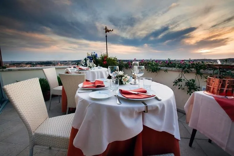 Restaurant, Bettoja Hotel Atlantico, Rome
