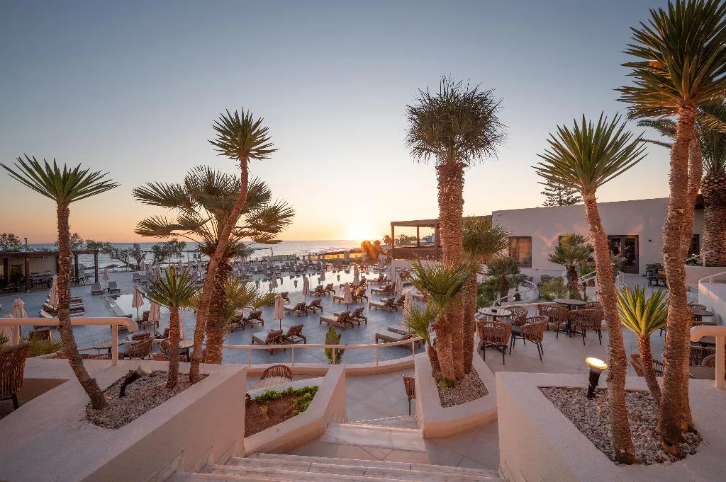 Terrace, Oya Beach Resort, Crete