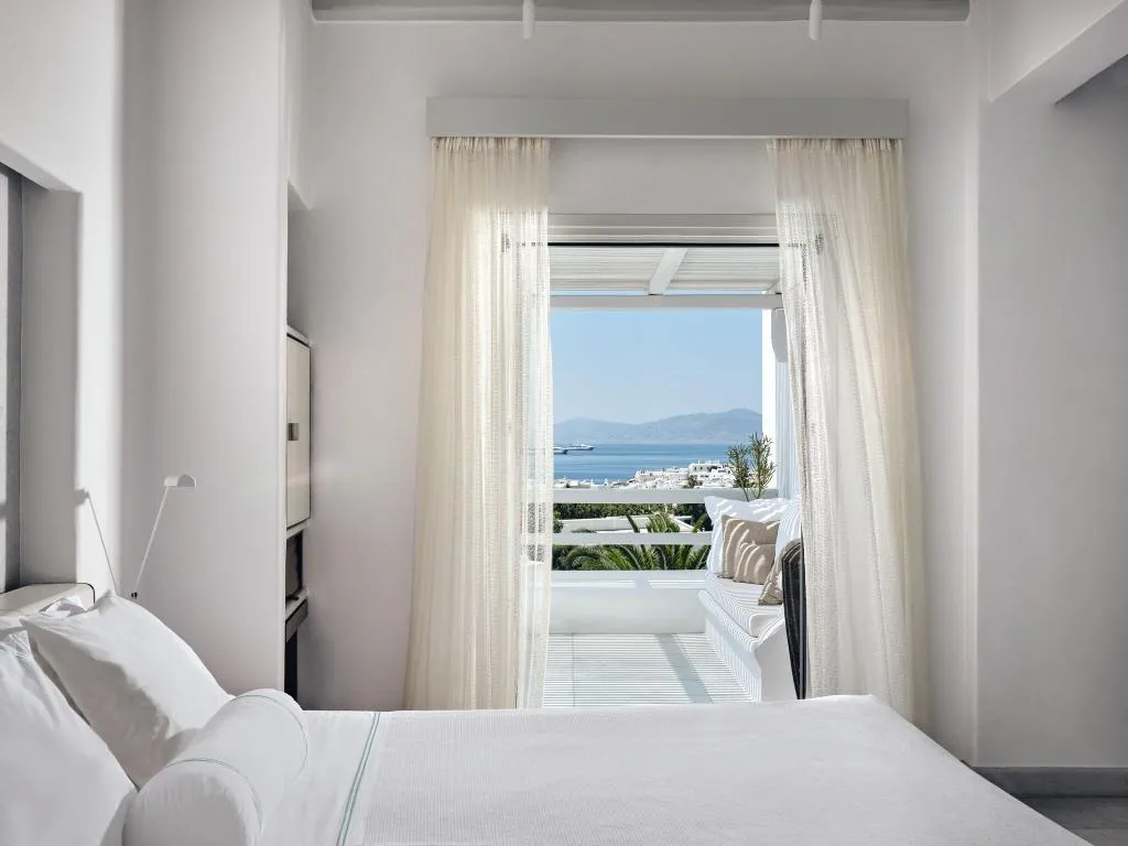 DOUBLE SEA VIEW KING BED Room, Belvedere hotel, Mykonos