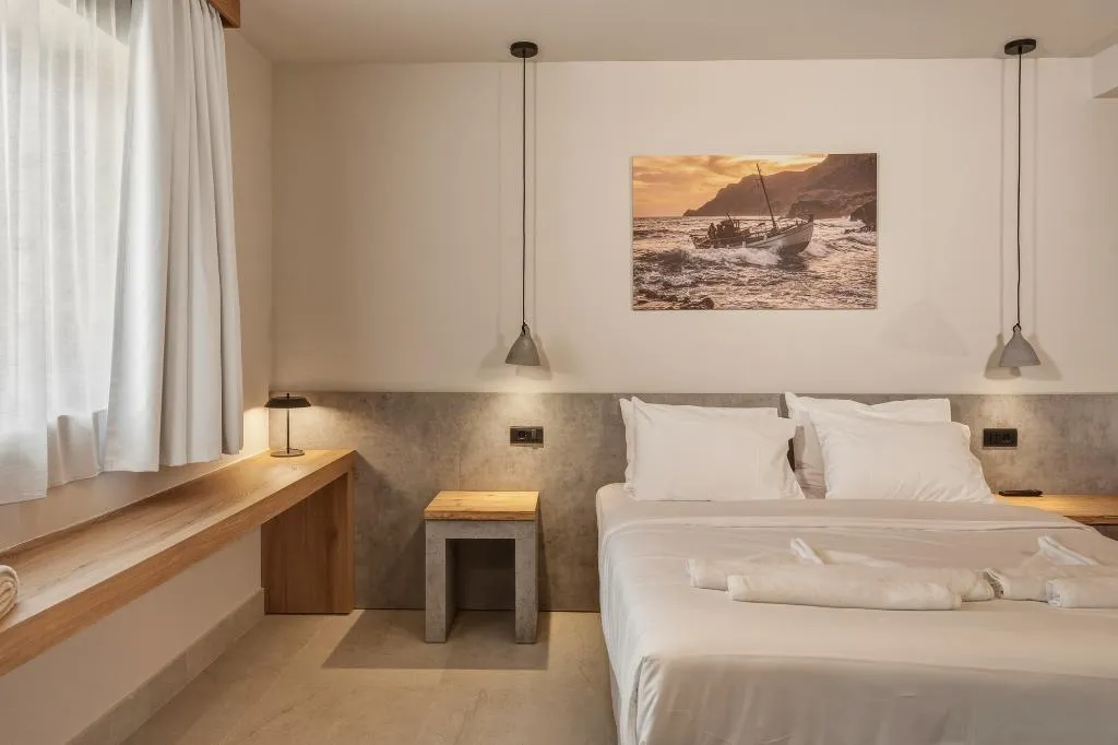 SUITE ONE BED Room, Volta Seaside Boutique Hotel, Crete