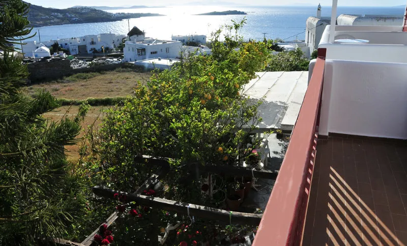Terrace, Loukas Pension, Mykonos