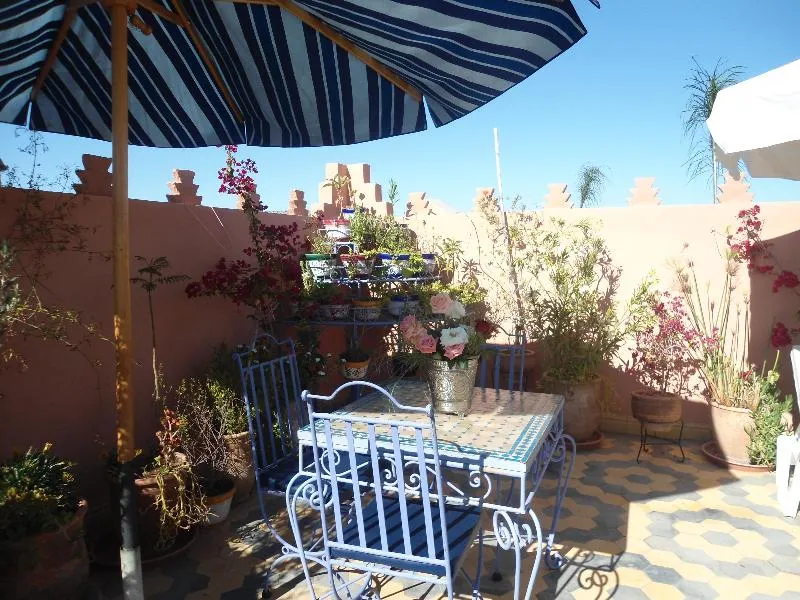 Terrace, Riad Bleu Du Sud, Marrakech