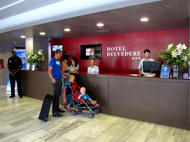 Lobby, Ohtels Belvedere, Costa Dorada
