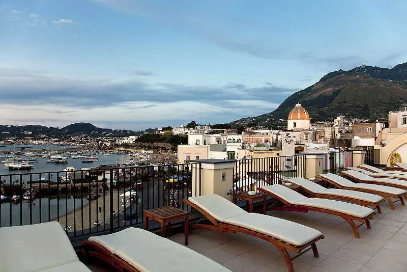 Terrace, Villa Carolina, Naples