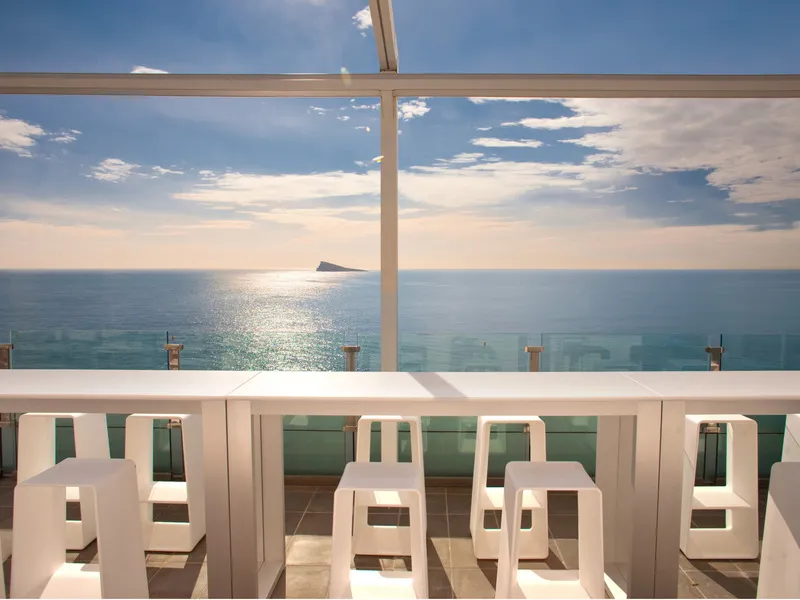 Terrace, Villa del Mar Hotel Family Gourmet, Costa Blanca