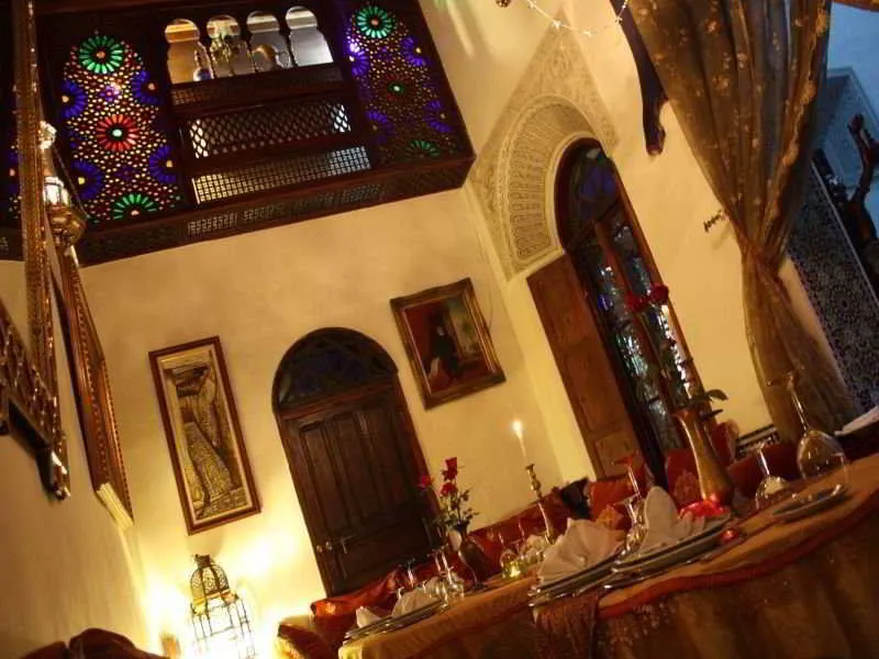 Restaurant, Riad Arabesque, Fez