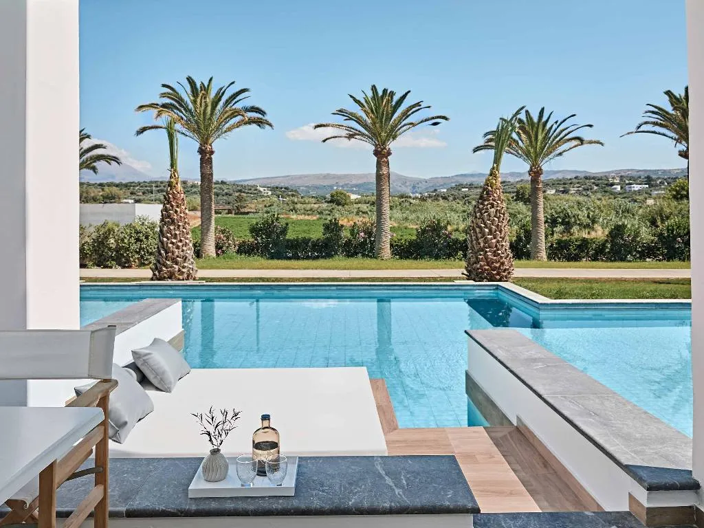 FAMILY ROOM POOL VIEW Room, Grecotel LUXME White, Crete