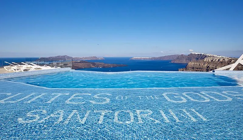 General view, Suites of the Gods Cave Spa, Santorini