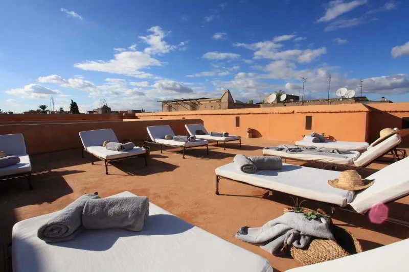 Terrace, Riad Al Jazira, Marrakech