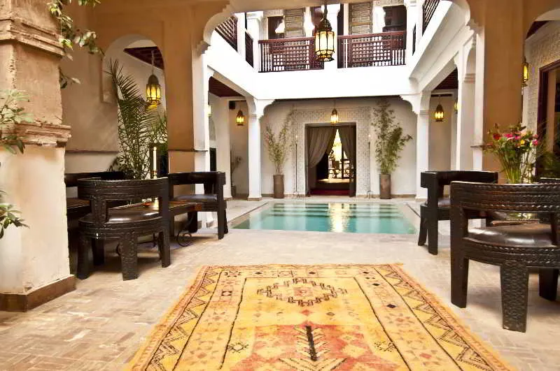 Lobby, Riad Aladdin, Marrakech