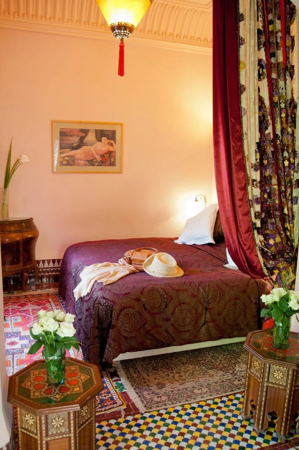 JUNIOR SUITE KING SIZE BED Room, Dar Ayniwen Garden Hotel & Bird Zoo, Marrakech