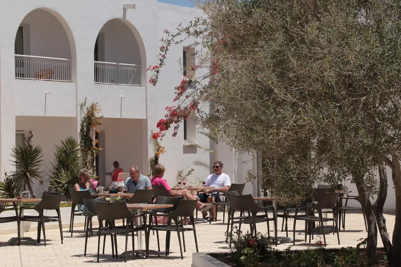 Terrace, Seabel Rym Beach Djerba, Tunisia