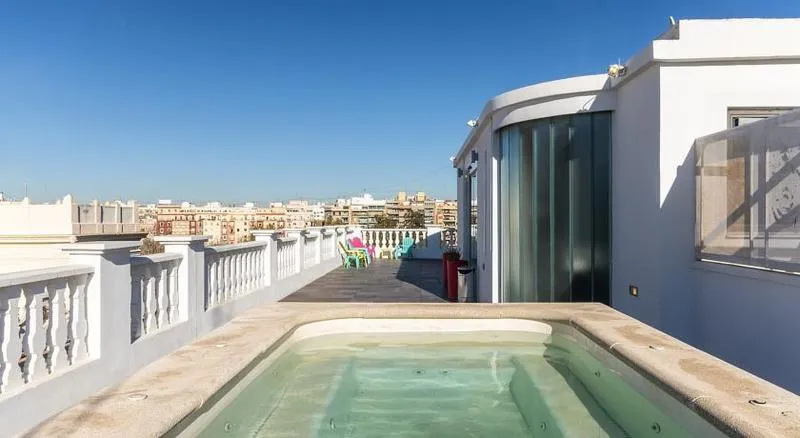 Terrace, Holahotel del Carmen, Valencia