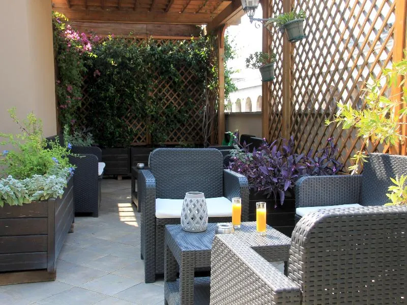 Terrace, Hotel Aphrodite, Rome