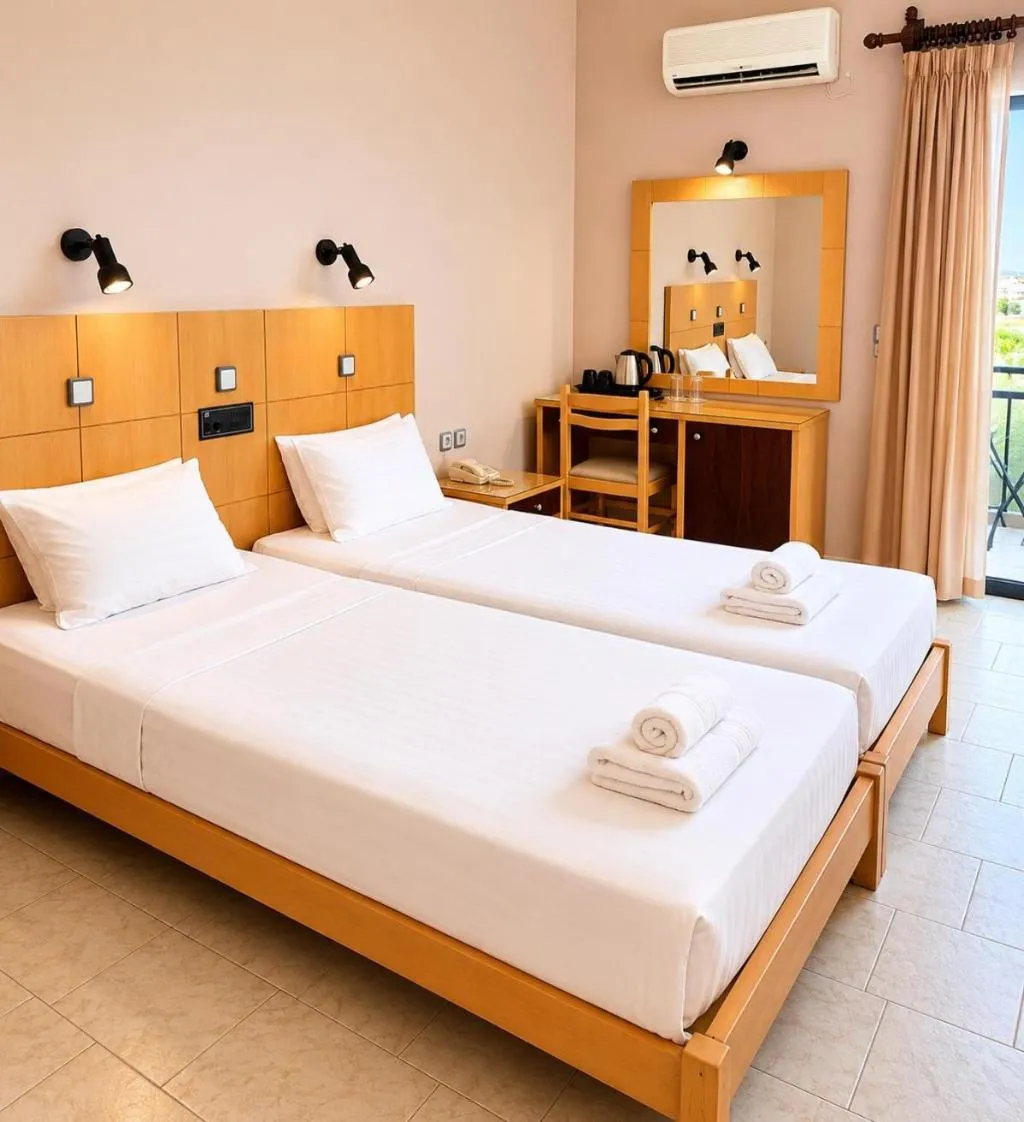 TWIN SIDE SEA VIEW Room, Ermioni Hotel, Crete