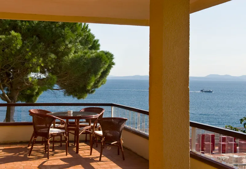 Terrace, Almadraba Park, Costa Brava