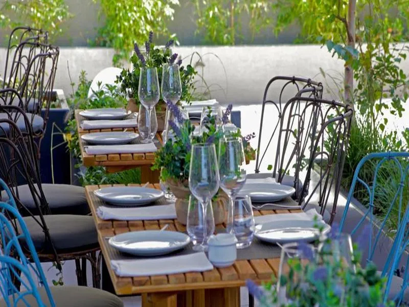 Terrace, Hotel Aravaca Village, Madrid