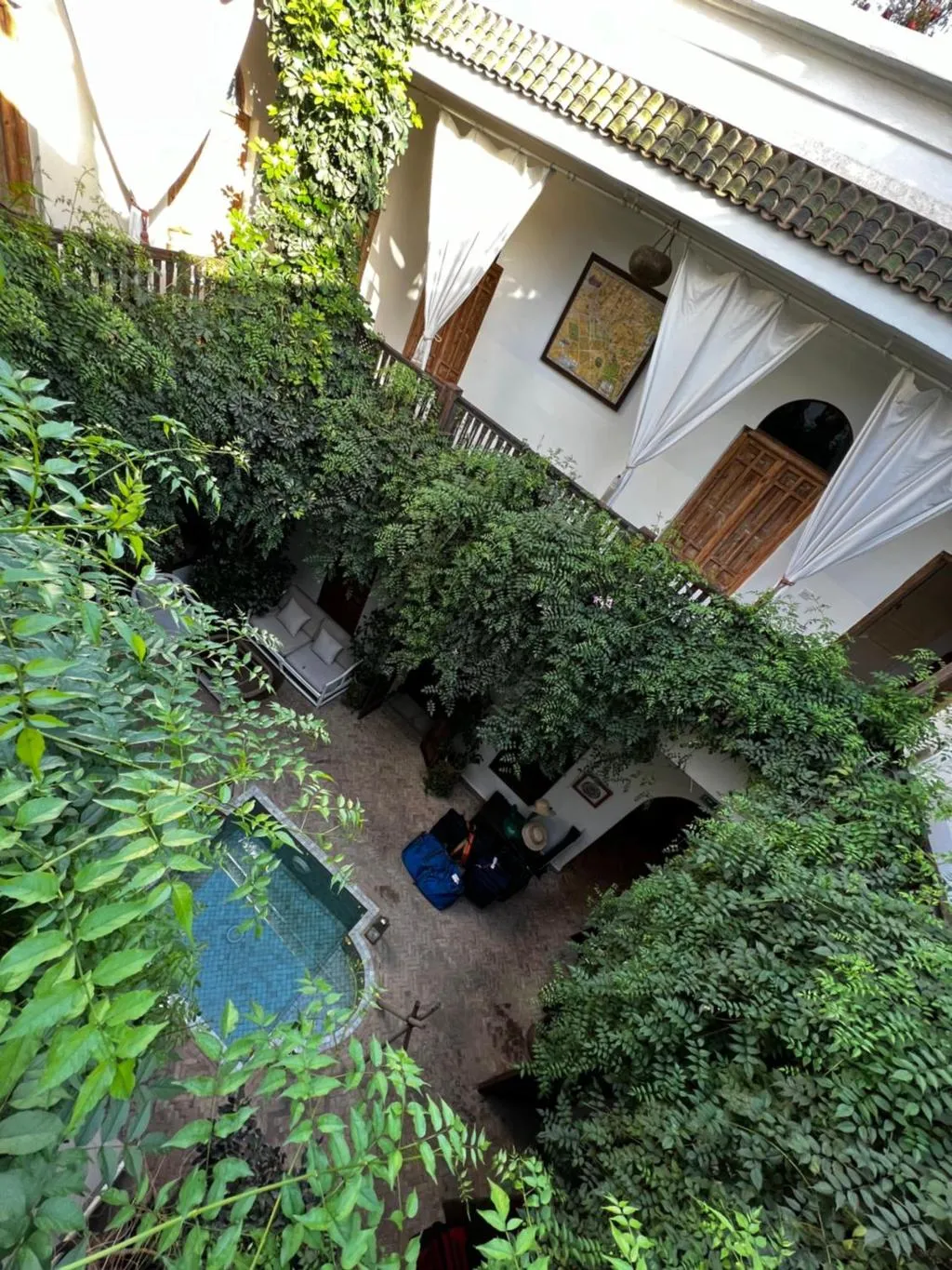 General view, Riad Le Coq Fou, Marrakech