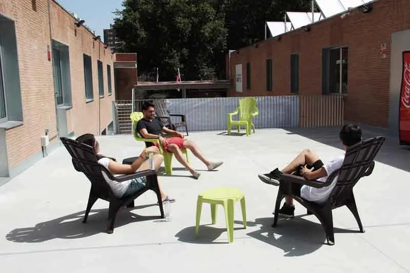 Terrace, Scout Madrid Hostel, Madrid