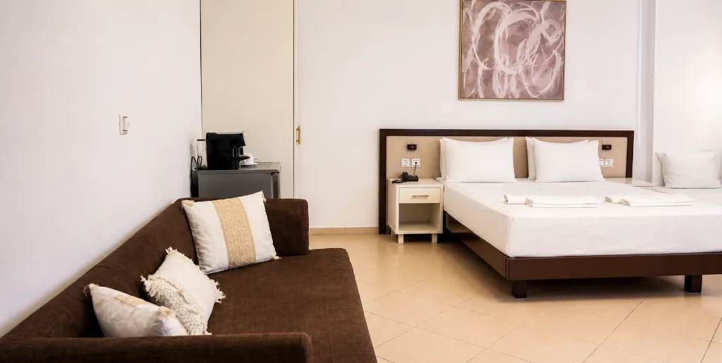 FAMILY ROOM STANDARD Room, St Constantin Hotel, Crete
