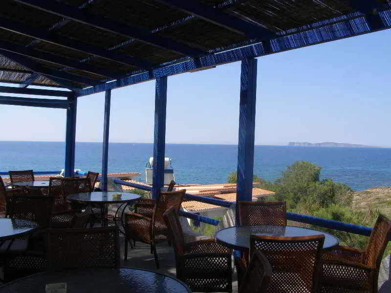 Terrace, Lassion Beach Hotel, Crete