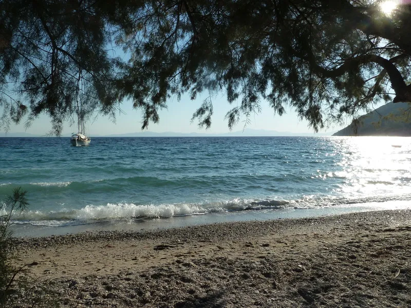 Beach, Sunwaves Apartments, Samos