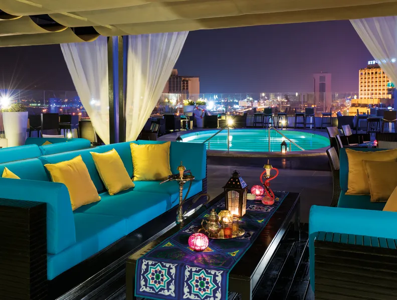 Terrace, Novotel Tunis, Tunisia