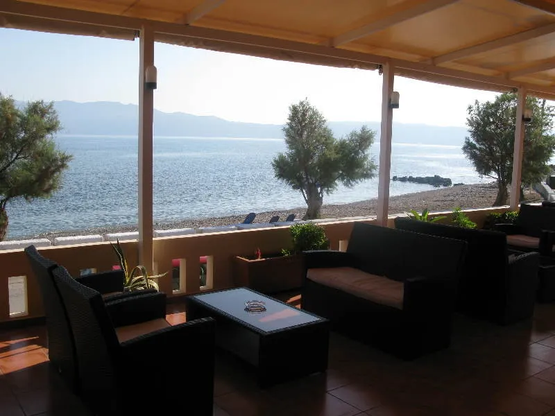 Terrace, Christina Beach Hotel, Crete