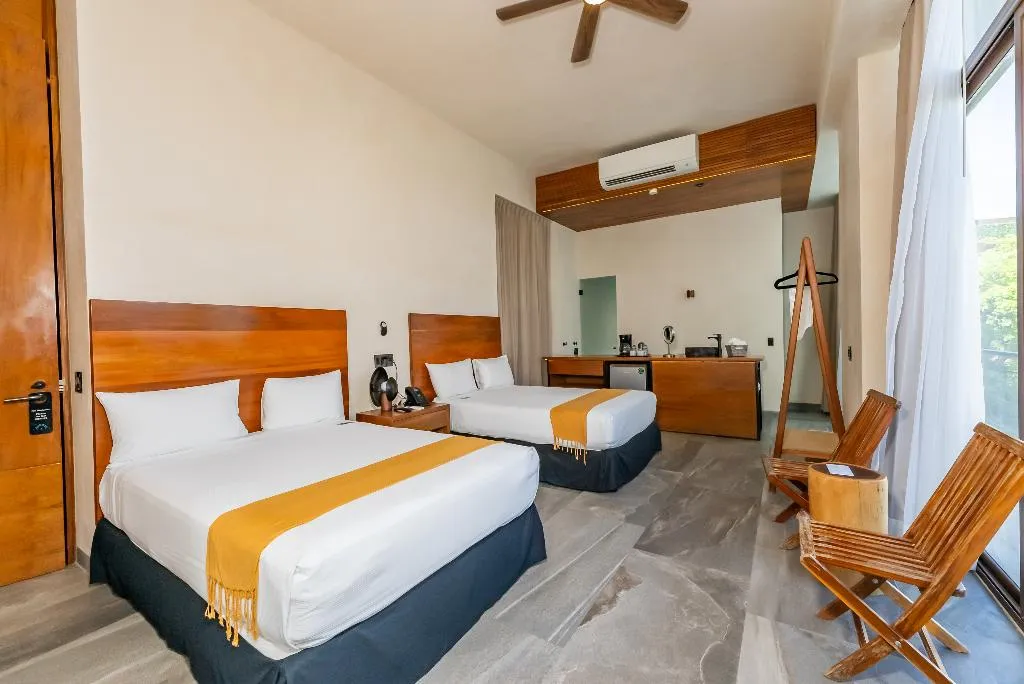 QUADRUPLE DELUXE TWO BEDS Room, Prana Tulum Boutique Hotel, Cancun Area