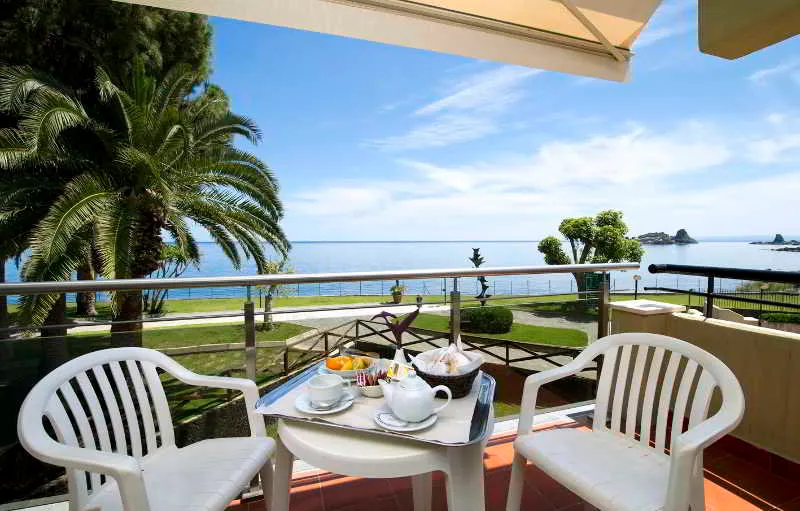 Terrace, Galatea Sea Palace, Catania
