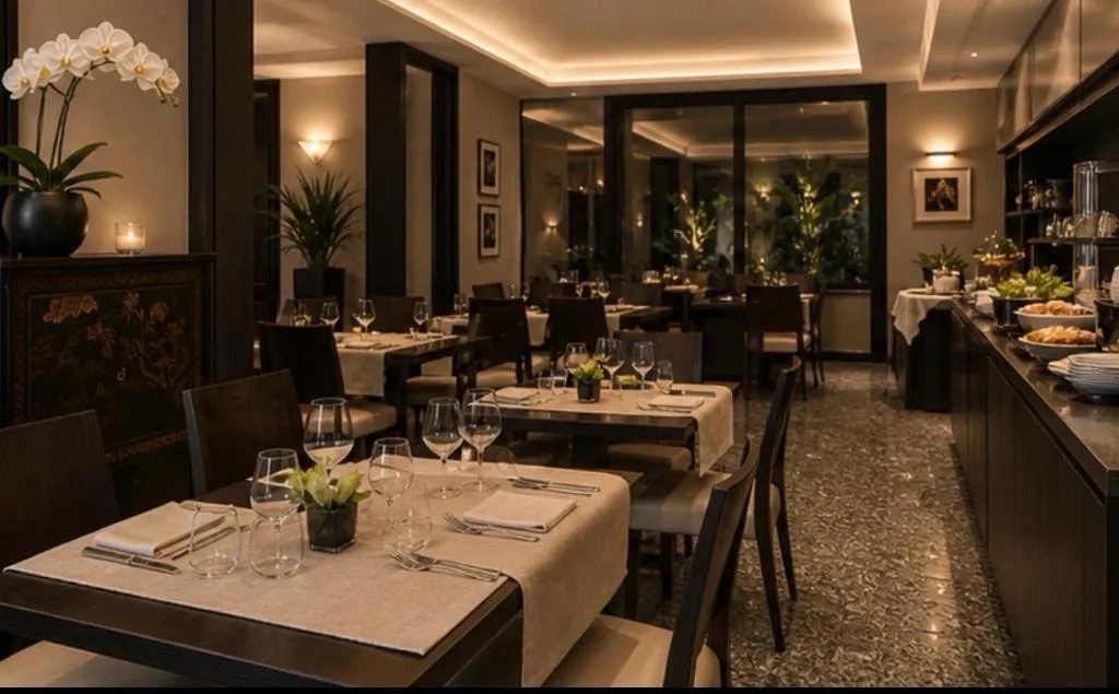 Restaurant, Hotel Comtur, Milan