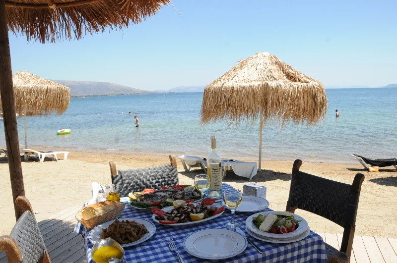Restaurant, Grand Bleu Sea Resort Hotel, Athens