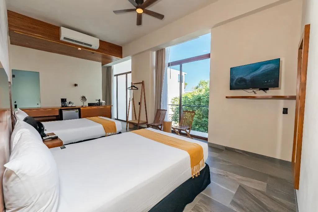 QUADRUPLE DELUXE TWO BEDS Room, Prana Tulum Boutique Hotel, Cancun Area
