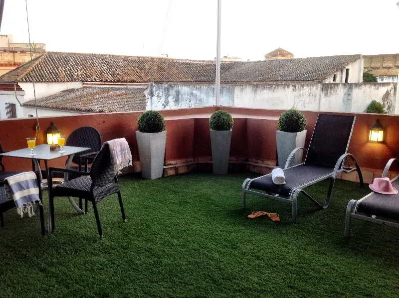 Terrace, Life Apartments Quintana, Seville