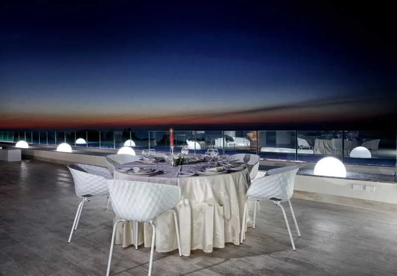 Terrace, Hotel Santa Lucia Le Sabbie D'Oro, Palermo