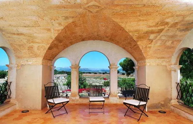 Terrace, Casal Santa Eulalia, Majorca