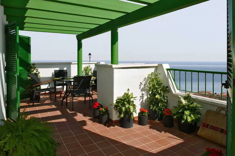 Terrace, Hotel Apartamentos Manilva Sun, Costa Del Sol