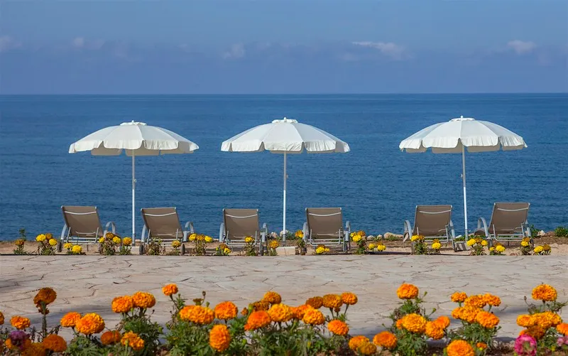 Beach, King Evelthon Beach Hotel & Resort, Cyprus