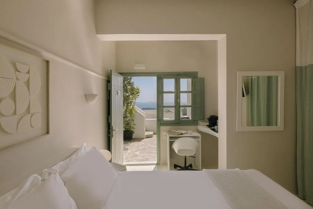 DOUBLE PARTIAL SEA VIEW Room, Agave Santorini Design Boutique Hotel, Santorini