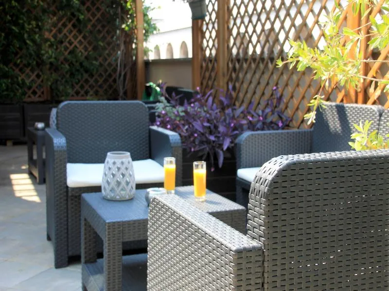Terrace, Hotel Aphrodite, Rome