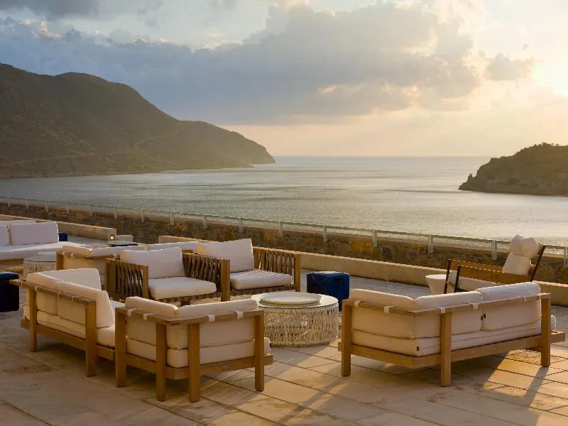 Terrace, Phaea Blue, a member of SLH, Crete