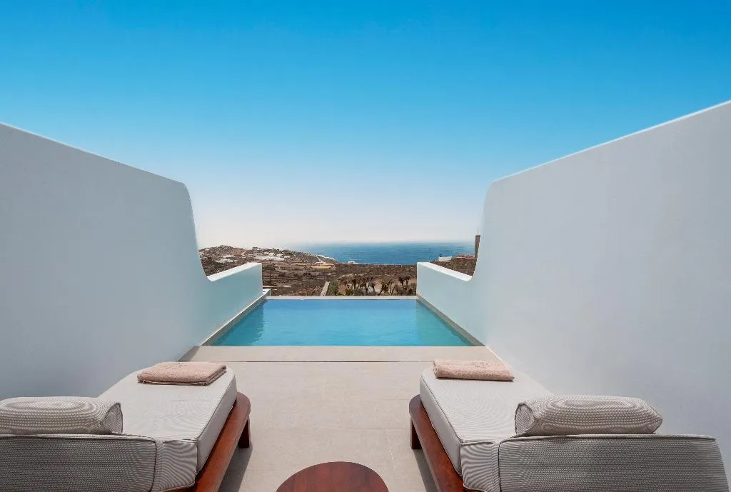 SUITE WITH PRIVATE POOL OCEAN VIEW Room, Muse Of Mykonos, Mykonos