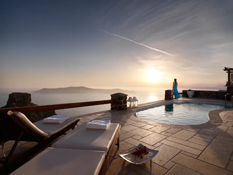 Pool, Tholos Resort, Santorini