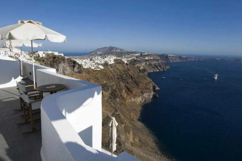 Terrace, Krokos Villas Apts, Santorini