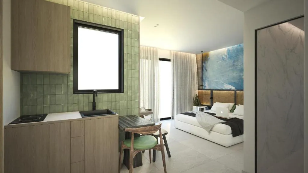 DOUBLE DELUXE WITH BALCONY Room, Leonidas Hotel & Apartments, Crete