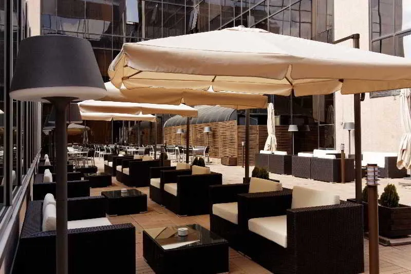 Terrace, Melia Avenida America, Madrid